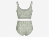 New Style Beach Wear Sublimated Floral Print Front Swimming Suit Breathable Oem Swim Fitness High Quality Conservative 2 Piece