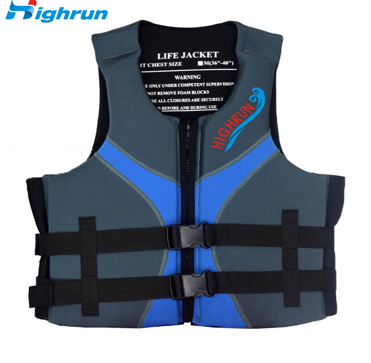 New Fashion Adjustable Belt Waist Life Vest Jacket with CE Certified Reflective Material 85N Buoyancy Nylon for Adults
