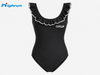 New Arrival Hot Selling Women Print One Piece Swimwear Summer Beachwear Front Logo Quick Dry Anti-UV