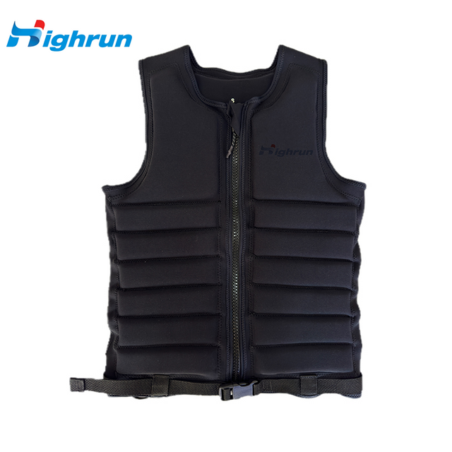 Factory Supply Ocean Pacific Swim Vest Neoprene Smooth Skin Life Vest Jacket With Front Zip Life Vest for Paddle Boarding