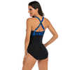 Newest Design Quick Dry One Piece Swimwear Custom Logo Front Print Beachwear Women's Swimsuit for Adults