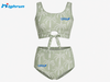 New Style Beach Wear Sublimated Floral Print Front Swimming Suit Breathable Oem Swim Fitness High Quality Conservative 2 Piece