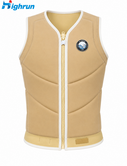 New Fashion Custom Logo Professional Neoprene Reflective CE Certified Impact Vest High Quality Swimming Water Rescue Life