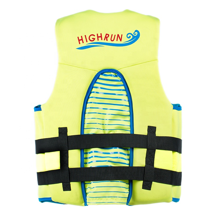 Water sports enthusiast wearing a life jacket