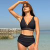 Summer Beach Swimwear Fitness Bodysuit Tummy Control Shaping One Piece Swimsuits for Women Print Front Logo Quick Dry Anti-Uv