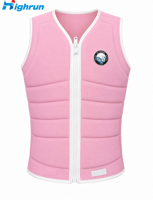 CE Certification Lightweight Breathable Quick Dry Adjustable Safety Jacket Slim Fit Neoprene Life Vest