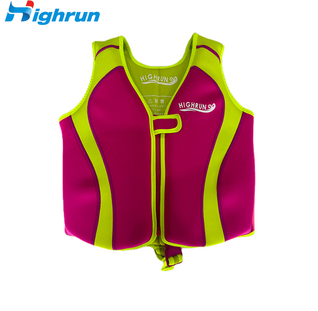 Wholesale CE Certified Reflective Kids Life Jacket >40N Buoyancy Breathable Neoprene Personalized Baby Design PDF Zipper Vest
