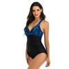 Newest Design Quick Dry One Piece Swimwear Custom Logo Front Print Beachwear Women's Swimsuit for Adults